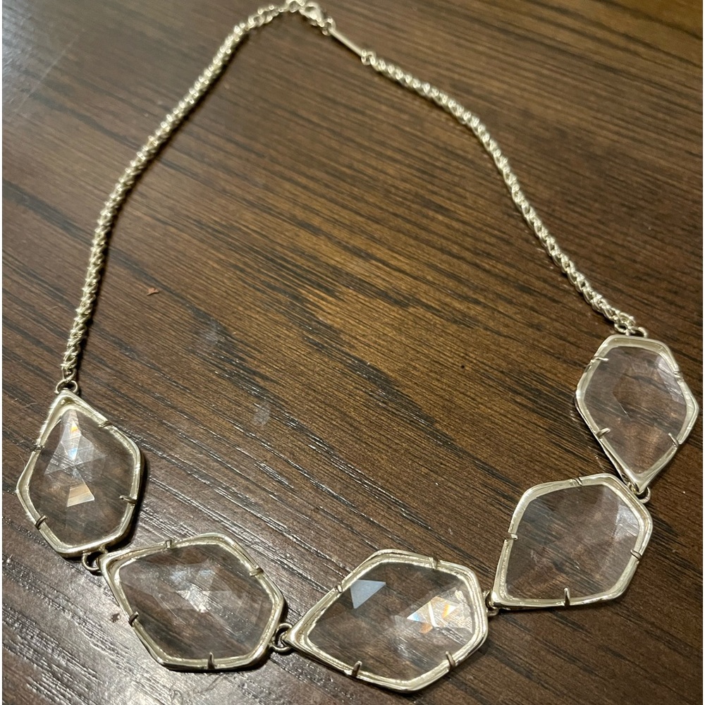 Modern Crystal necklace.